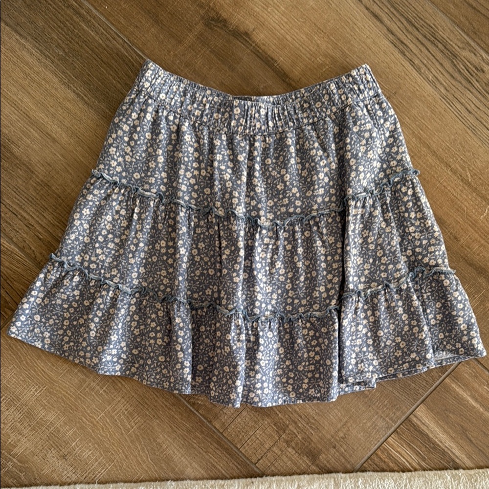 Abercrombie Kids Blue Skater Mini Skirt